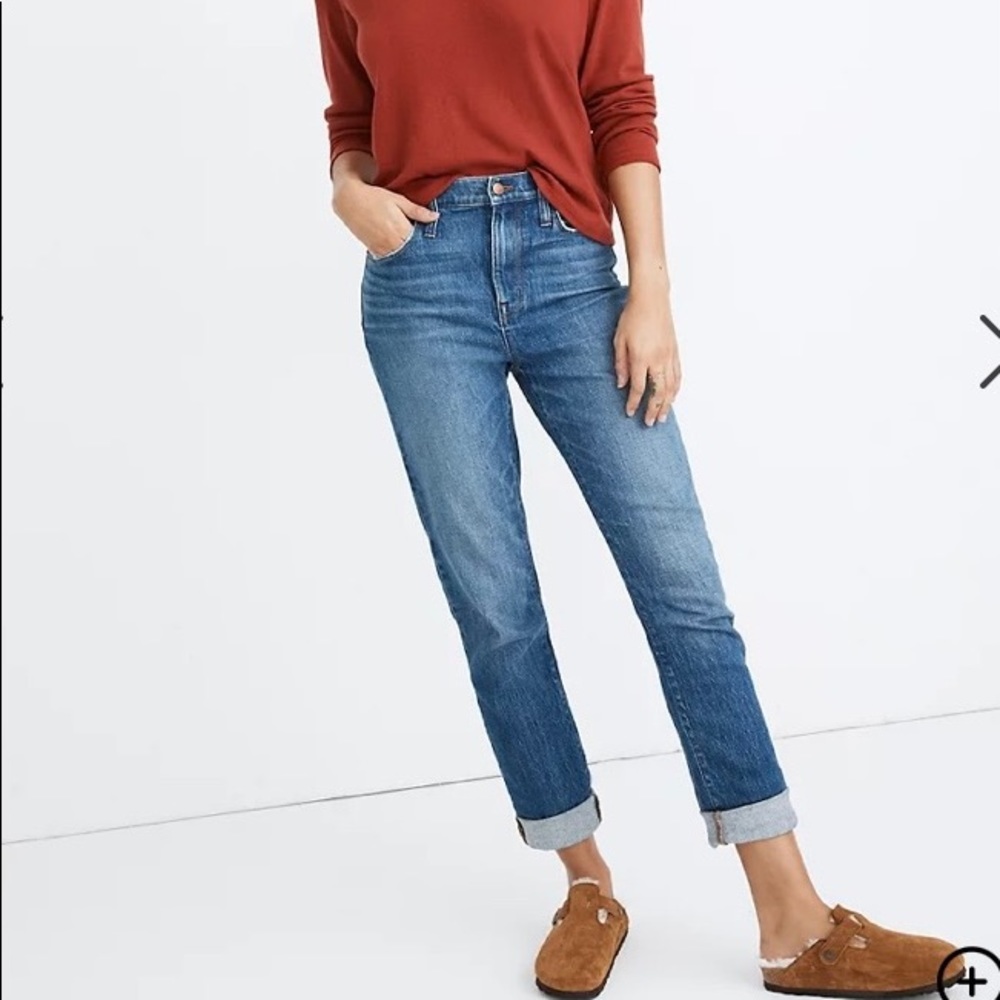 The High Rise Slim Boy Jean in Moreland Wash